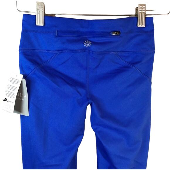 NWT Athleta Women's Work It Out Capri Legging Blue XXS Activewear Workout Gym - Picture 5 of 9